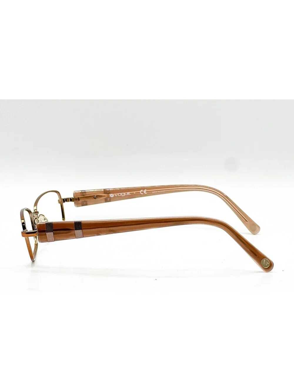 Vogue VO 3713 813 Gold Rectangle Authentic Eyeglass Frames 51-17